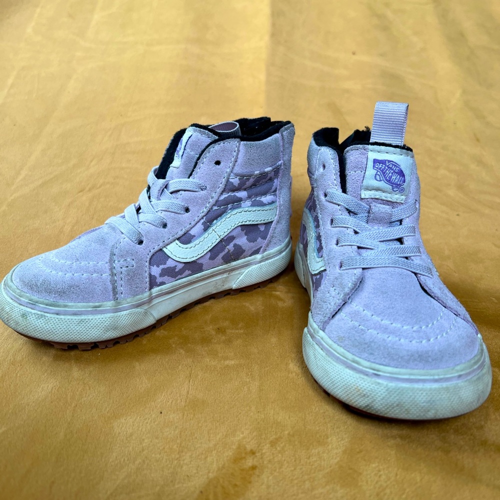 Lavender high top Vans